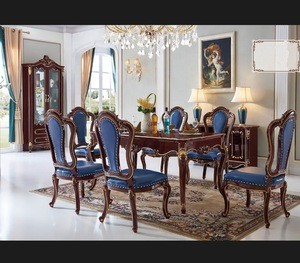 luxury villa  royal uniqe furniture American french  european style dining room set