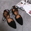 lx20294a korean style ladies footwear women pointed flat single shoes