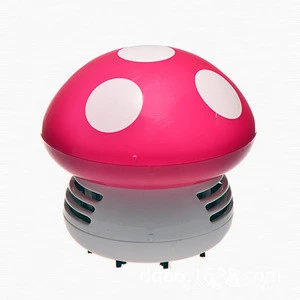 M039 Multicolor mushroom cute table dust cleaner mini desk vacuum cleaner