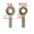 Import M8x1.25 male thread polishing rod end bearing SA8T/K from USA