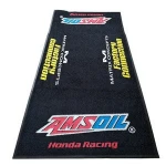 Machine washable nitrile rubber backing garage floor motor logo mat for motorcycle