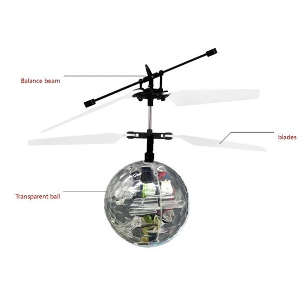Magic Drones Colorful Flash LED Lights RC Flying Ball Remote Control Toy Helicopter Drone Infrared Induction Aircraft