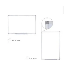 Magnetic Dry Erase Board Silver Aluminum Frame with Detachable Marker standard whiteboard sizes