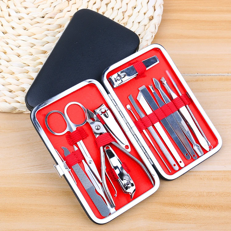 Manicure repair tools set of 15 nail clippers set manicure care kit
