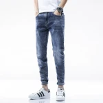 Manufacturer Customized Causal Stretch Slim Fit Fashion Motorcycle Denim Pant Mens Jeans