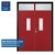 Import manufacturer fire rated metal doors prices BS EN 30mins fireproof external special fire doors with vision panel from China
