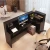 Import MDF PD material customized color modern office desk reception design from China