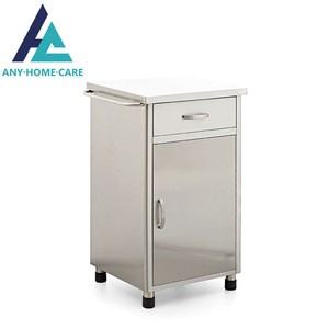 Medical accessory stainless steel bedside cabinet