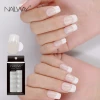 Medium Squoval French Fake Nails French Tip Press On Artificial Nails With Packaging Box Natural Full Cover False Nail French