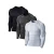 Import Men&#x27;s Cool Dry Baselayer Tops Long Sleeve Compression Shirts Surfing Rash Guard from China