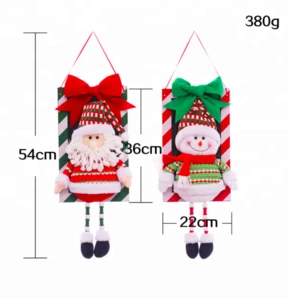 Merry Christmas kids Toy Gift Cute Cartoon Window Festival Product Santa snowman pendant Doll Christmas Decoration Supplies