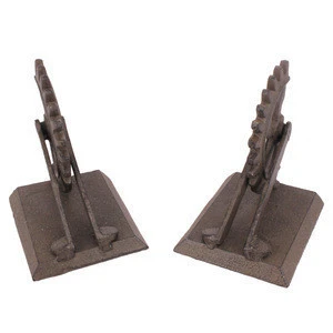 Metal antique gear shaped decorative bookends for gifts