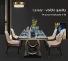 metal marble table and chairs  restaurant furniture dining+tables+sets