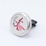 Metal Stainless Steel Car Perfume Oil Air Freshener Lotus Diffuser Vent Clip