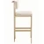 Import Modern Brushed Brass Gold Stainless Steel Bar Stool Back handle High Counter Chair For Bar Hotel Home from China