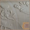 Modern Carved Wall Art Life Size White Sandstone Marble Relief Sculpture