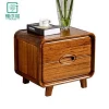 Modern Chinese style all solid wood storage nightstand