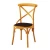 Import modern cross back outdoor chairs industrial steel metal dining chair from China