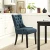 Import Modern Elegant Button-Tufted Upholstered Fabric With Nailhead Trim Dining Side Chair from China