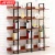 Import Modern Style Bookcase Wood Book Shelves Vintage Wood and Metal Bookshelf from China