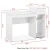 Import Modern White Computer Desk with Drawers and Printer Shelves Study Writing Table Workstation for Small Space Home Office Wood from China