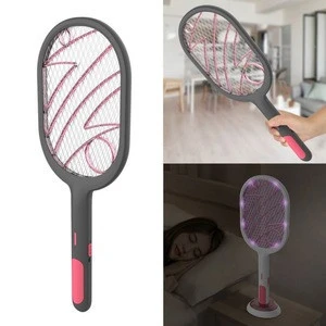 Multi-function Rechargeable Electric Mosquito Killer Racket Portable 2 In 1 Fly Insects Swatter Bug Zapper