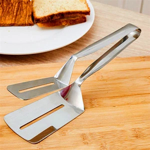Multifunctional High Grade Stainless Steel Barbecue Clip BBQ Tongs Shovel Bread Meat Vegetable Clamp Cooking Tools