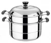 Multifunctional stainless steel food pot vegetable cooking steamer with Double Boiler