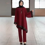 Muslim ethnic clothing loose temperament gamis muslim party wear