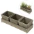 Import MyGift Set of 3 Rustic Style Wood Succulent Planter Square Pots w/ Tray, Brown from China
