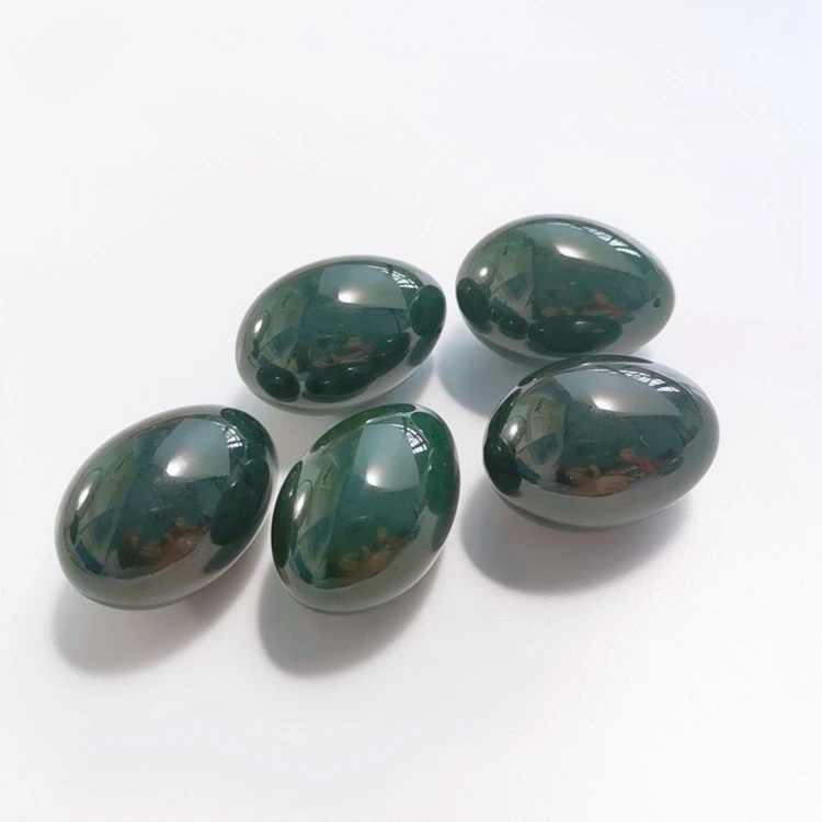 Natural crystal yoni egg nephrite jade semi-precious stone egg
