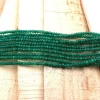 Natural Dyed Emerald Gemstone Rondelle Faceted Strand Necklace Making Beads