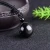 Import Natural Stone Pendant Necklace With Black Obsidian Rainbow Eye Beads Ball Woven Rope Chain  Evil Stone Jewelry from China
