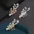 Import Neoglory Bridal Flower Leaf Cubic Zircon Crystal Rhinestone Hair Comb Gold and Silver Plated from China