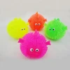 New Animal Fish Light Puffer Ball Soft Flashing Toys Spiky Anti Stress Yoyo Balls for Kids Wholesale