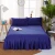 Import New Bed Skirt&amp;sheet Pure color Microfiber Bedspread Queen and King size bed sheet New fashion Bedspread from China