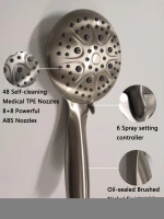 New design 6+6 functions water shower set shower heads combo with two spray setting