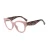 Import New Design Spectacles Frame Big Lady Optical Printed Glasses Eyewear Ready To Ship 2020 from China