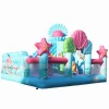 New designing inflatable mermaid world bouncy jump bouncer moonwalk with slide combo game for kids