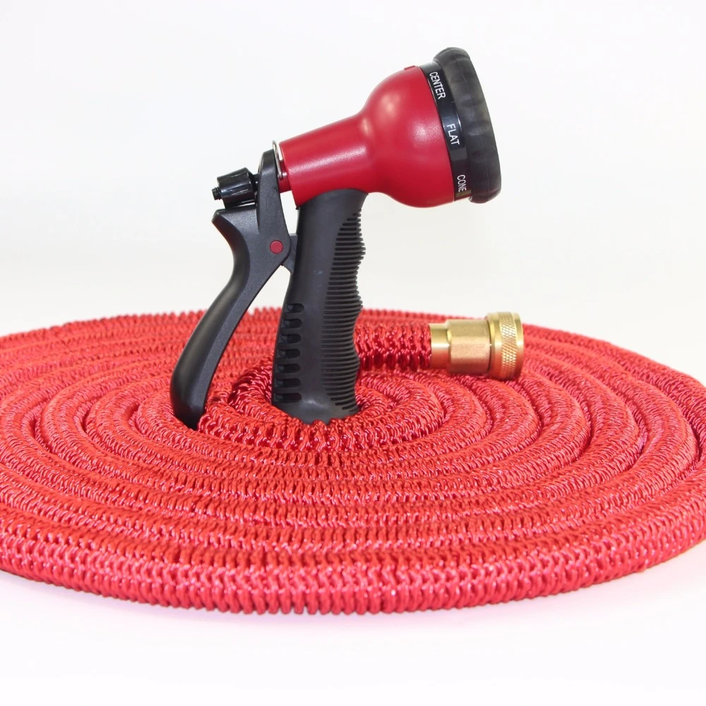 new goodshome garden hose holder 100ft expanding water hose expandable garden hose reel with quick connector