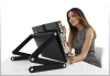 New Laptop USB Folding Table w/2 Cooling Fan+Mouse Pad