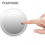 New Mini portable LED light pocket makeup mirror Compact led vanity mirror