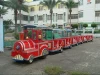 new model high quality fiberglass electric trackless train with 4 carriages