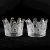 Import New net Red Sun style nail pen holder with glass phnom Penh crown Crystal Pen Scrub cup nail glass crystal pen holder from China