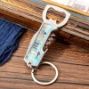 New Outside Travelling Bottle Opener Knife Keychain Other Hunting Products With Printing Foil Colorful Picture Gift Key Chain