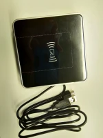 New square type iso 14443 a ic card reader 13.56mhz usb rfid reader writer