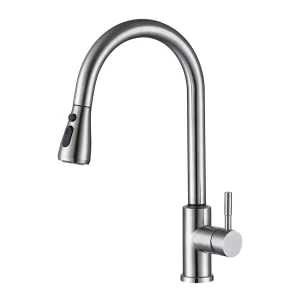 New Style 304 Stainless Steel Touch Control Pull Out Sprayer Kitchen Faucet Taps