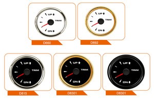 New Style 52mtm Trim Gauge 0-190ohm with Seven Color Backlight Indicator For Marine Vessel Boat