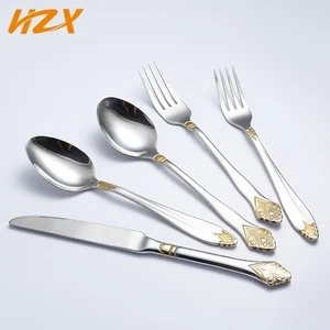 New Style Western Metal Spoon Knife And Fork Set Kitchen Dinner Cutlery
