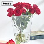 New transparent clear acrylic plastic flower bucket plastic flower arranging bucket special wholesale for florists